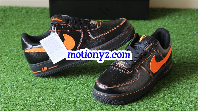 Special Field vlone X Air Force 1 Low Black Orange